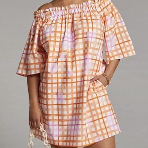 Corey Lynn Calter for Anthropologie Vibrant Plaid Dress